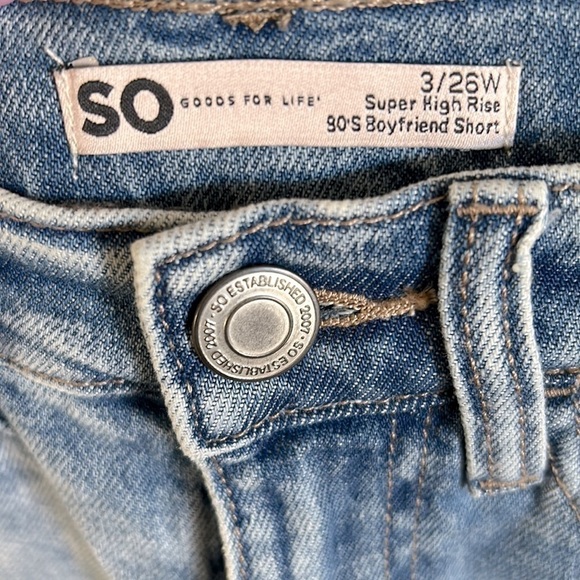 SO Super High Rise Boyfriend Shorts | SIZE 3/26W - Picture 5 of 7